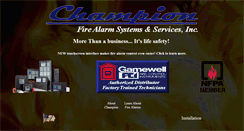 Desktop Screenshot of championfirealarms.com